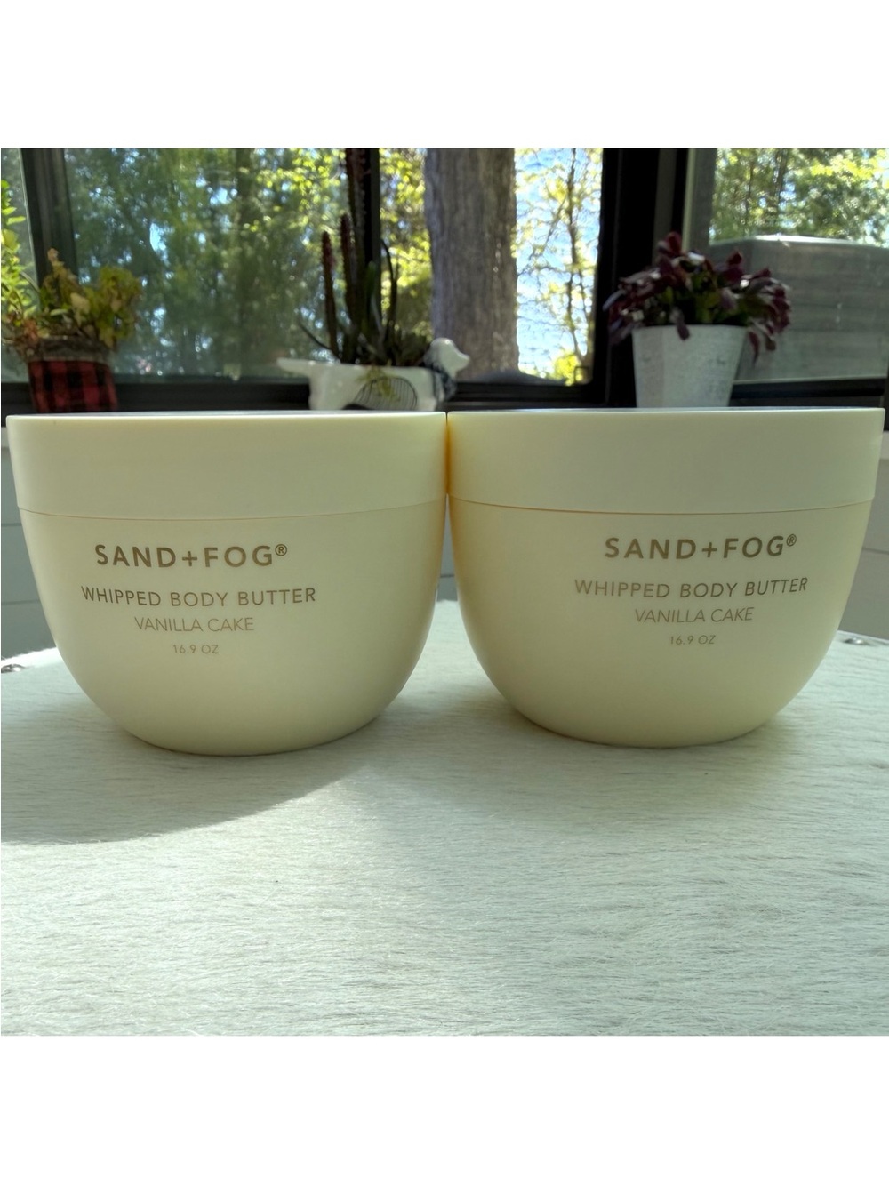 Sand + Fog Vanilla Cake Whipped Body Butter Set Of 2 16.9 oz Gourmand Fragrance